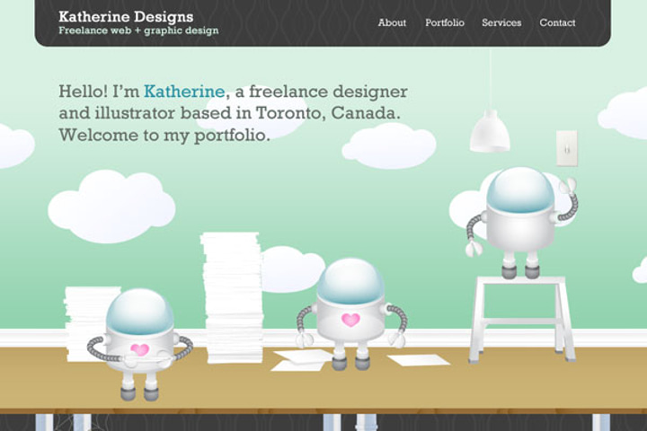 Katherine Designs website preview